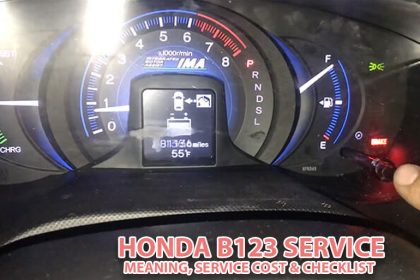 Honda B123 Service